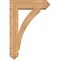 Ekena Millwork Thorton Arts and Crafts Smooth Bracket w/ Offset Brace, Western Red Cedar, 7 1/2"W x 26"D x 38"H BKT0806X26X38THR03SWR - alternate 3